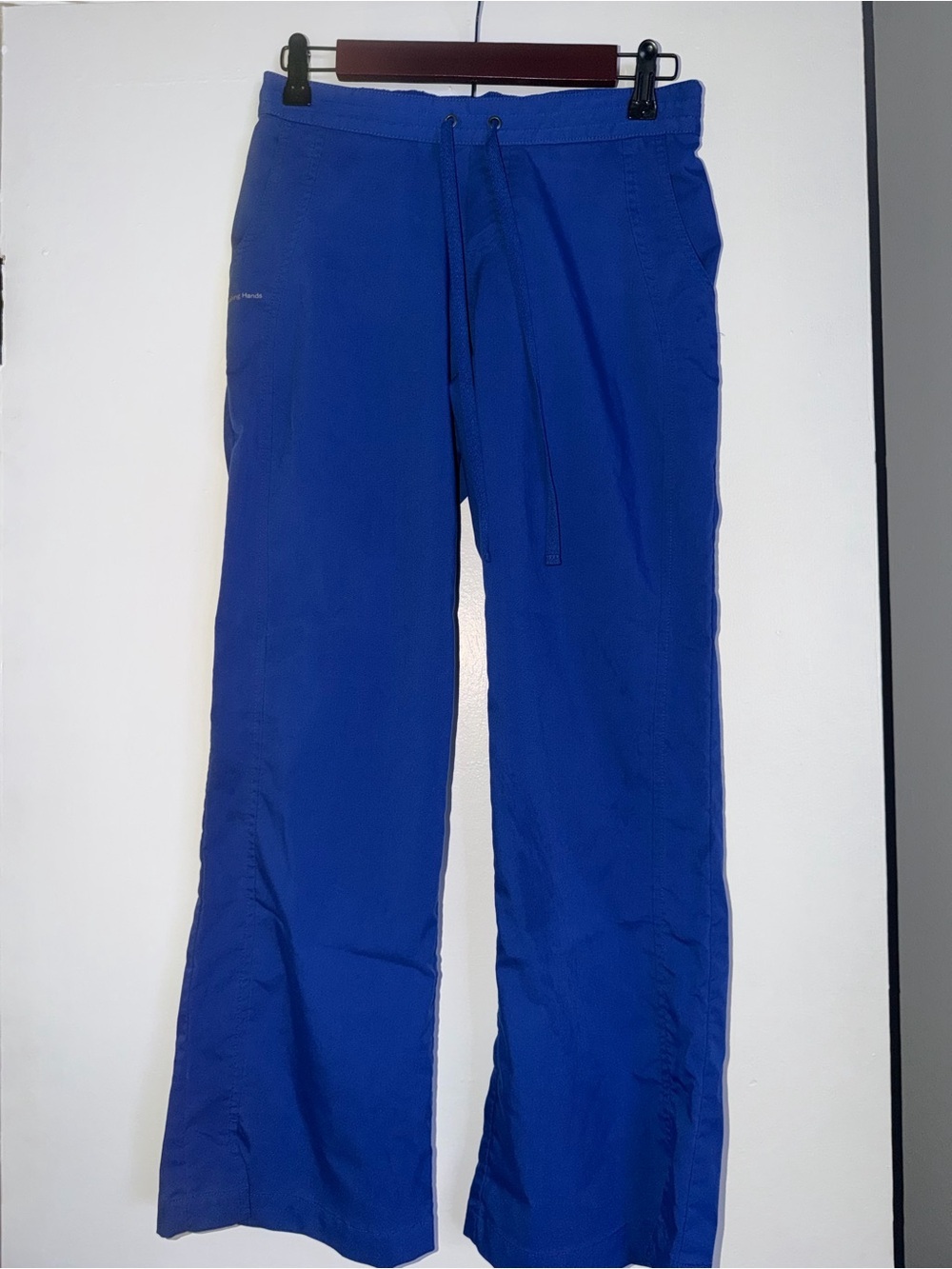 healing hands Royal Blue Drawstring Cargo Joggers - Picture 2 of 4